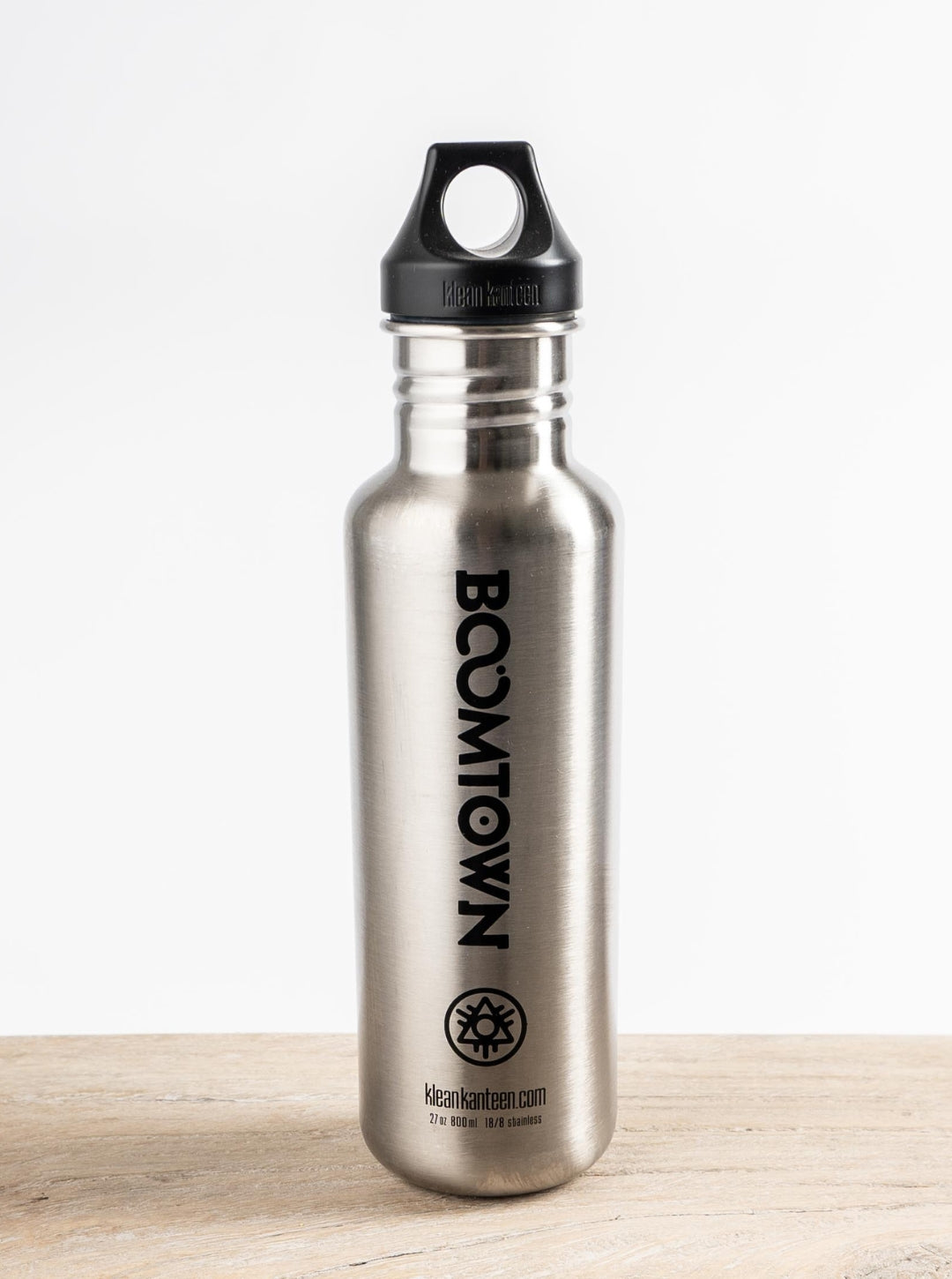 Boomtown Stainless Steel Screw Cap Water Bottle