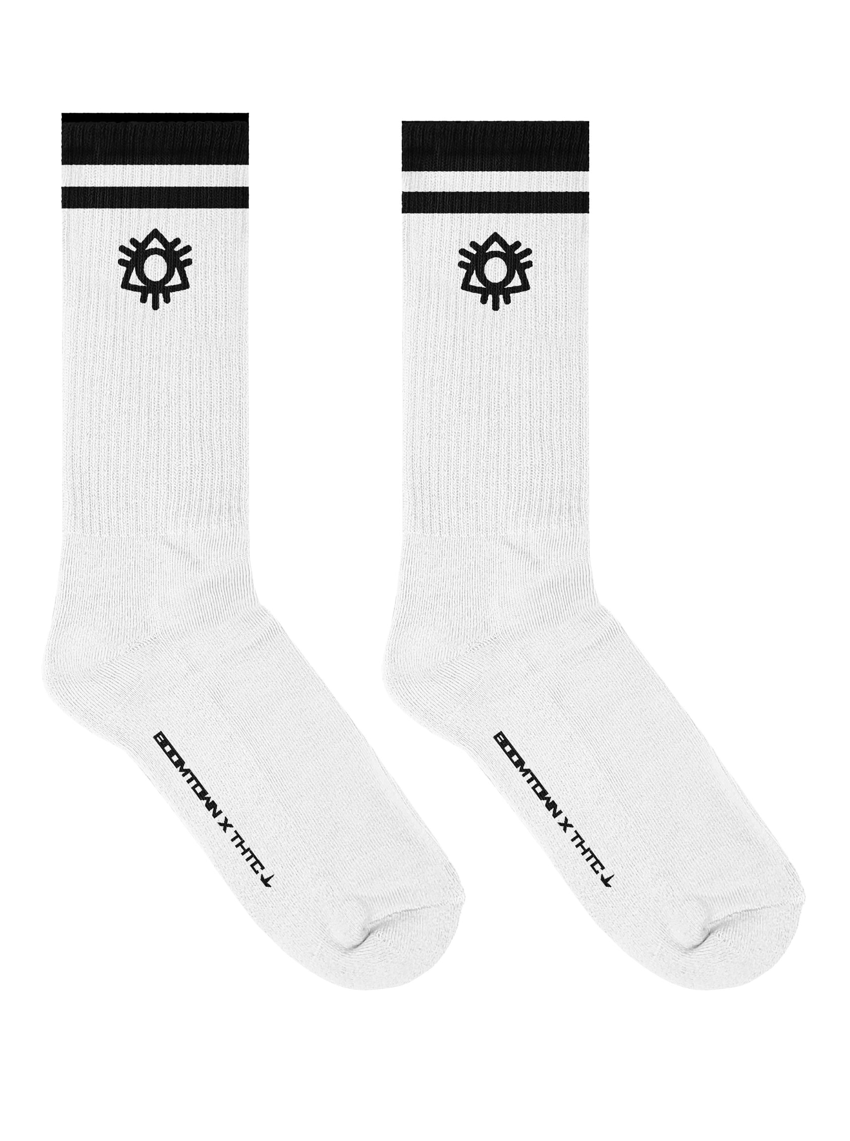 Boomtown x THTC - Hemp Socks (White)